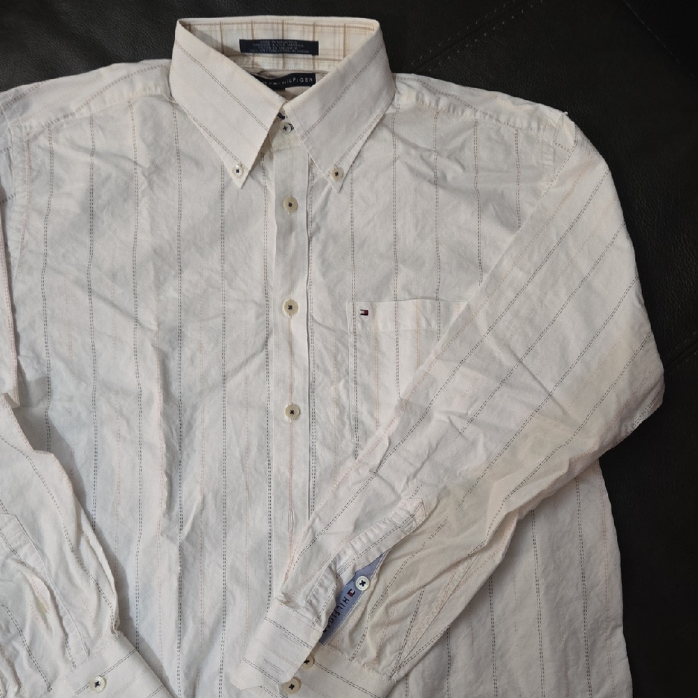3 For 20 Tommy Hilfiger White Pinstripe Casual Shirt